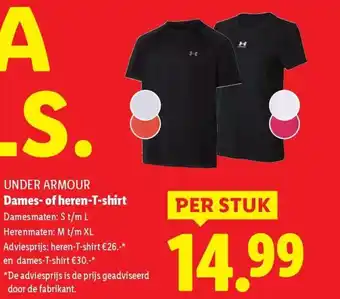 Lidl Under Armour Dames- of heren-t-shirt aanbieding