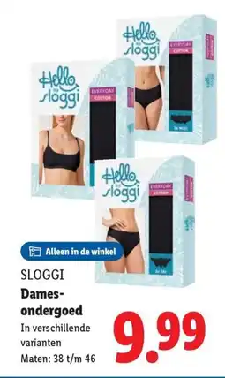 Lidl Sloggi Dames- ondergoed aanbieding