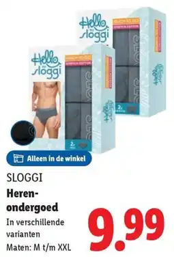 Lidl Sloggi Heren- ondergoed aanbieding