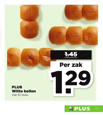 PLUS Plus witte bollen aanbieding