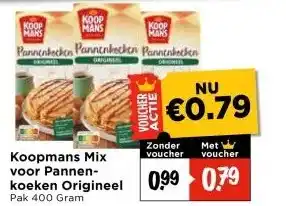 Vomar Voordeelmarkt Koopmans Mix voor Pannen- koeken Origineel aanbieding