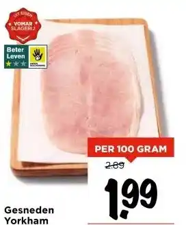 Vomar Voordeelmarkt Gesneden Yorkham aanbieding