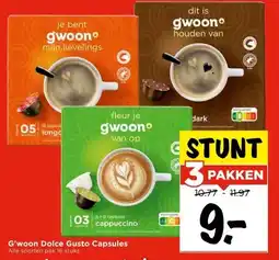 Vomar Voordeelmarkt G'woon Dolce Gusto Capsules aanbieding