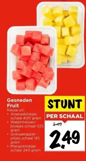 Vomar Voordeelmarkt Gesneden Fruit aanbieding