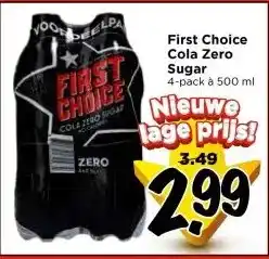 Vomar Voordeelmarkt First Choice Cola Zero Sugar aanbieding
