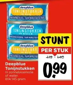 Vomar Voordeelmarkt Deepblue Tonijnstukken aanbieding