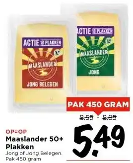 Vomar Voordeelmarkt Maaslander 50+ Plakken aanbieding