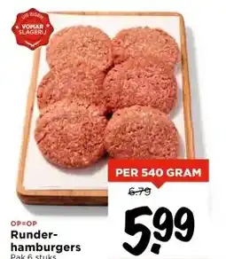 Vomar Voordeelmarkt Runder- hamburgers aanbieding