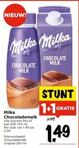 Vomar Voordeelmarkt Milka Chocolademelk aanbieding