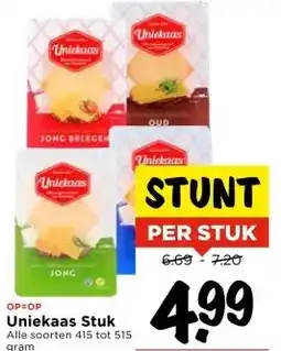 Vomar Voordeelmarkt Uniekaas Stuk aanbieding