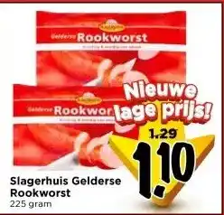 Vomar Voordeelmarkt Slagerhuis Gelderse Rookworst aanbieding