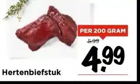 Vomar Voordeelmarkt Hertenbiefstuk aanbieding