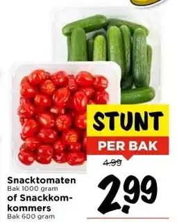 Vomar Voordeelmarkt Snacktomaten of Snackkomkommers aanbieding