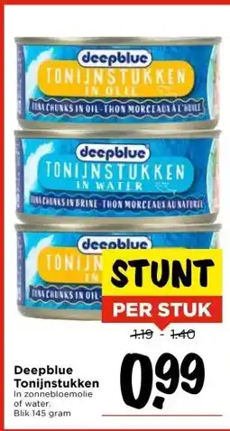 Vomar Voordeelmarkt Deepblue Tonijnstukken aanbieding