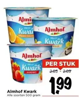 Vomar Voordeelmarkt Almhof Kwark aanbieding