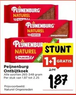 Vomar Voordeelmarkt Peijnenburg Ontbijtkoek aanbieding