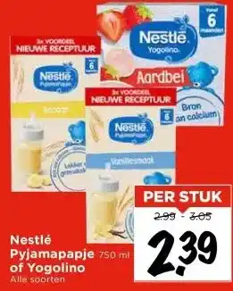 Vomar Voordeelmarkt Nestlé Pyjamapapje of Yogolino aanbieding