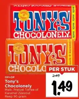 Vomar Voordeelmarkt Tony's Chocolonely aanbieding