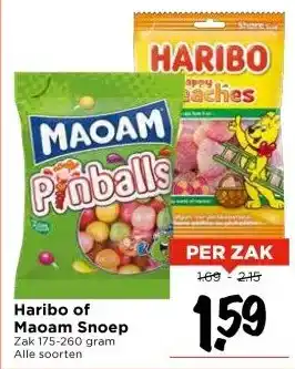 Vomar Voordeelmarkt Haribo of Maoam Snoep aanbieding