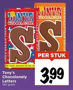Vomar Voordeelmarkt Tony's Chocolonely Letters aanbieding