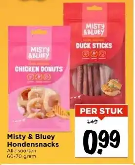 Vomar Voordeelmarkt Misty & Bluey Hondensnacks aanbieding