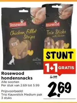 Vomar Voordeelmarkt Rosewood hondensnacks aanbieding