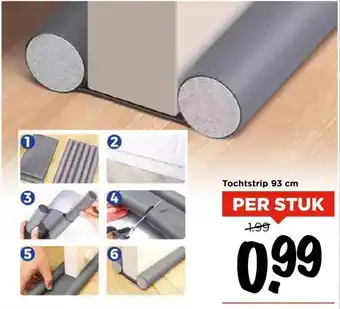 Vomar Voordeelmarkt Tochtstrip 93 cm aanbieding