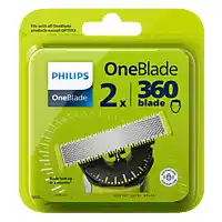 Bol.com Philips OneBlade 360 Blade - QP420/50 - Vervangmesjes - Verpakking Van 2 aanbieding