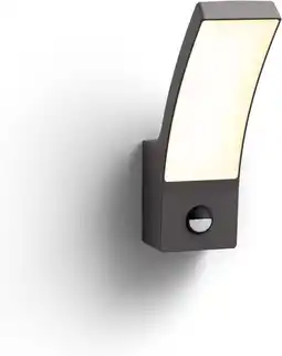 Amazon Philips LED Splay buitenwandlamp - met bewegingssensor - antraciet - warmwit licht - 12W aanbieding