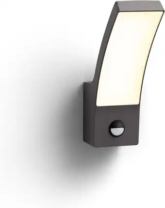 Amazon Philips LED Splay buitenwandlamp - met bewegingssensor - antraciet - warmwit licht - 12W aanbieding