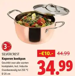 Lidl Silvercrest Koperen kookpan aanbieding