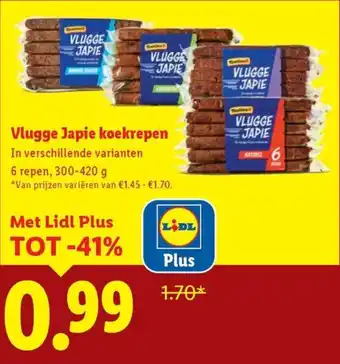 Lidl Vlugge Japie koekrepen aanbieding
