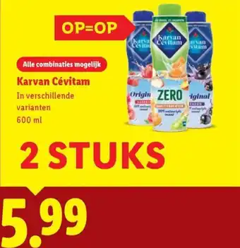 Lidl Karvan Cévitam aanbieding