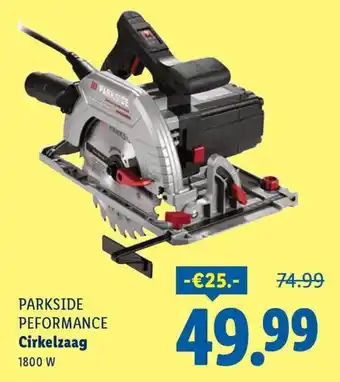 Lidl Parkside peformance Cirkelzaag aanbieding