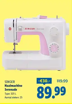 Lidl Singer Naaimachine Serenade aanbieding