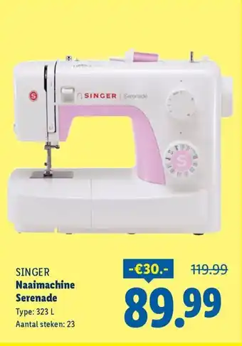 Lidl Singer Naaimachine Serenade aanbieding