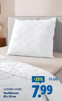 Lidl Livarno home Hoofdkussen aanbieding