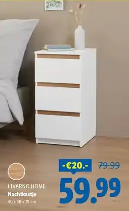 Lidl Livarno home Nachtkastje aanbieding