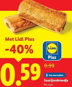 Lidl Saucijzenbroodje aanbieding