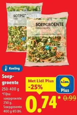 Lidl Soepgroente aanbieding