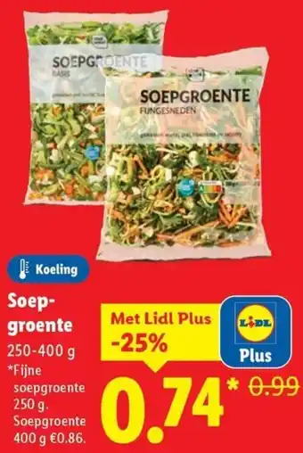 Lidl Soepgroente aanbieding