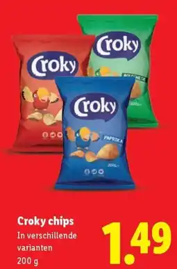 Lidl Croky chips aanbieding