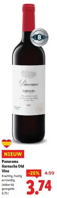Lidl Panorama Garnacha Old Vine aanbieding