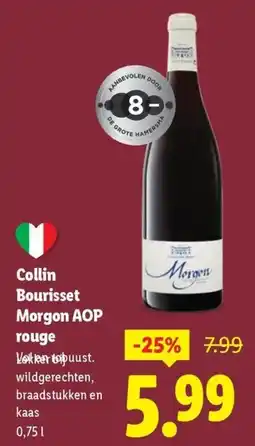 Lidl Collin Bourisset Morgon AOP rouge aanbieding
