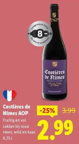 Lidl Costières de Nîmes AOP aanbieding