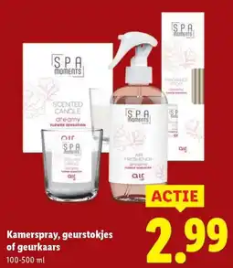 Lidl Kamerspray, geurstokjes of geurkaars aanbieding