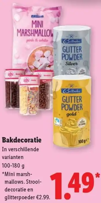 Lidl Bakdecoratie aanbieding