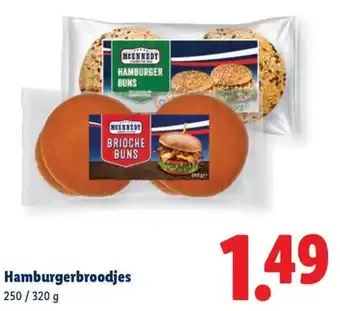 Lidl Hamburgerbroodjes aanbieding