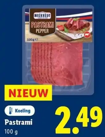 Lidl Pastrami aanbieding