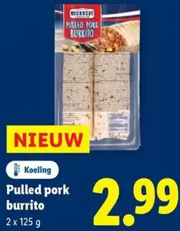 Lidl Pulled pork burrito aanbieding